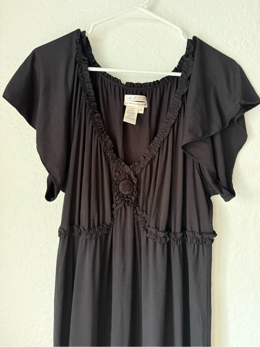Max Studio Specialty Black Women's Dress Size 2X - Picture 7 of 12